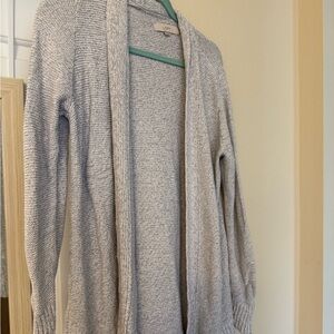 LOFT Women's Light Gray Cardigan